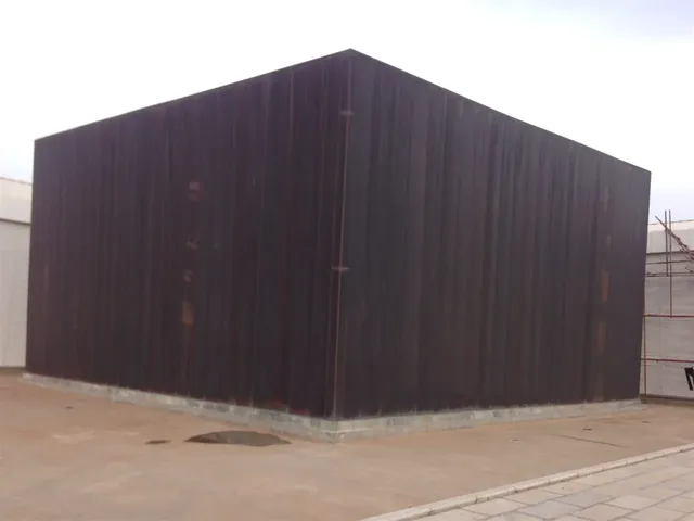 Data Center da NOSi — fachada revestida a chapa de cobre